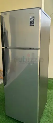 Used two-door Midea refrigerator - (silver)