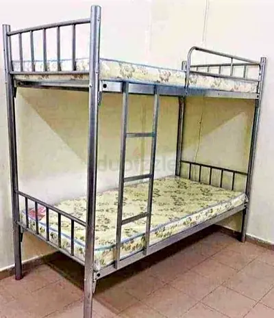 New Heavy Duty Silver Metal Bunk Bed for Sale – Strong  Durable