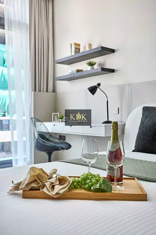 Furnished 1BR Apartment | Stonehenge Residences JVC | Balcony & Gym Access