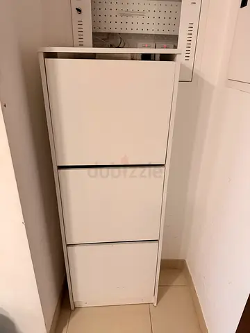 White 3-Drawer Storage Cabinet - Compact and Clean