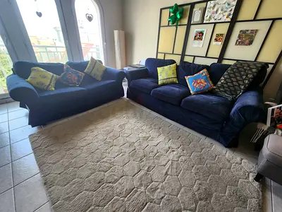 Complete IKEA Sofa Set – 2 Seater + 3 Seater Sofa Bed
