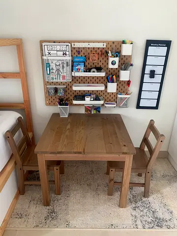 IKEA kids table and 2 chairs
