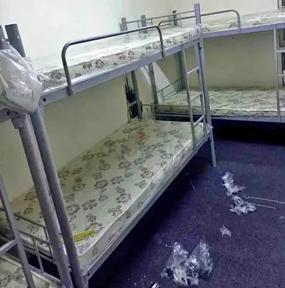 New Heavy Duty Bunk Bed Silver for Sale
