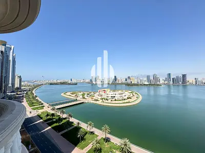 “Luxury 4BR + Maid | Huge Balconies | Full Sea View | Chiller Free | Prime Al Majaz 3”