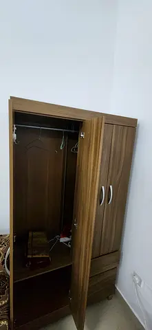 Used 2-door Wooden Wardrobe / Armoire in Good Condition