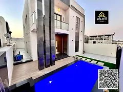 Villa with a large pool, two floors, very large yard, central air conditioning, including registrati