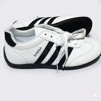 Retro-Inspired Samba Style Low-Profile Sneakers
