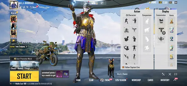 PUBG Mobile account with rare skins and high rank (ready to play)