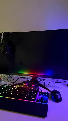 AOC 27-inch Gaming Monitor + PC + RGB Setup – Excellent Condition, Ready to Use