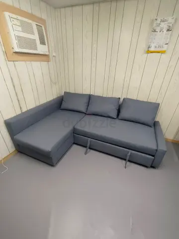 IKEA L Shape Sofa cum bed with big storage and you can fix the storage left or right anyside