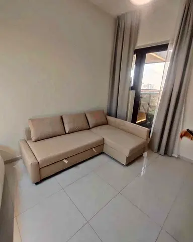 IKEA L Shape Sofa cum bed with big storage and you can fix the storage left or right anyside you wan