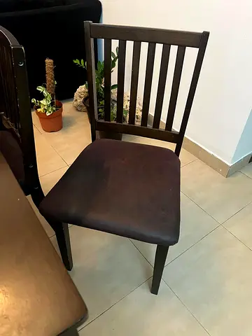 Wooden Dining Chair with Padded Seat - Set Available