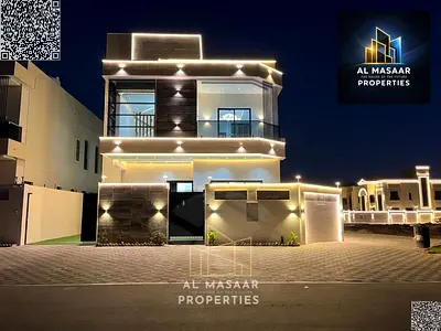 فيلا زاوية شارعين 5 غرف ماستر + روف  ارتداد كبير  قريبة من المسجد  شامل رسوم التسجيل