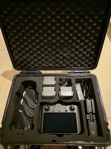 DJI RC pro remote controller with fly more kit batteries, props and hard case for Mavic 2 pro.
