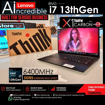 Dont Miss ! ThinkPad X1 Carbon i7 13thGen Extreme Speed 6400Mhz DDR5 - xps zbook precision asus msi●