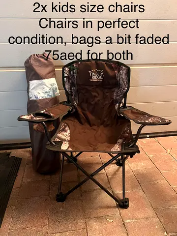 2 kids camping chairs