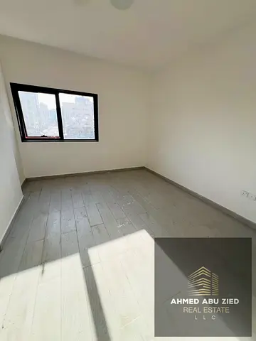 Beautiful, elegant and spacious brand-new 1BR apartment for annual rent in Ajman, near Gulfa Bridge, very large space, 1 bath, balcony with open view,