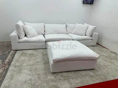 Same like new condition marina home luscious sofa with footstool
