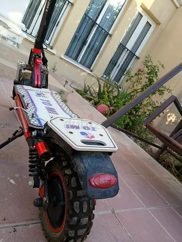 Used Off-road Electric Scooter with Wide Tread Tires - Good Condition