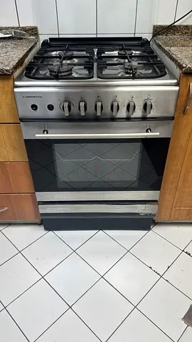 Used Gas Cooker with Oven - 4 Burner Stainless Steel (Good Working Condition)