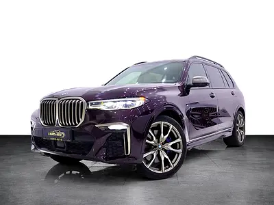 BMW X7 M SPORT 50i - 7 SEATER - MERIN IVORY WHITE AND FINEWOOD TRIM FINELINE IN INTERIOR