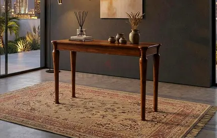 Solid wood console table