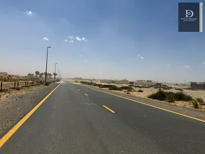 For sale in Sharjah Party area Residential plot / area 5,489 feet A very special location / on two