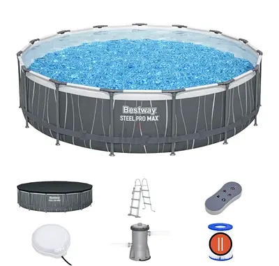 Bestway Steel Pro Max Round Pool Set Led 457X107cm