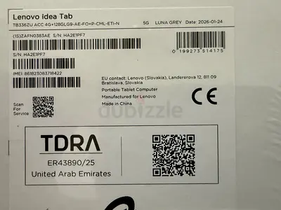 Lenovo Idea Tab TB3562U 4G 128GB (Luna Grey) - Brand New in Box
