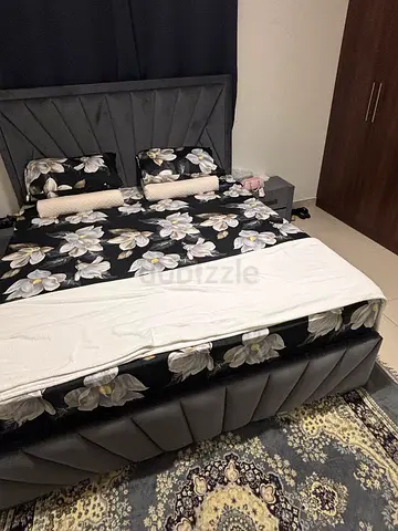 King Size Bed + Mattress + side tables + dressing table 6 Months Old