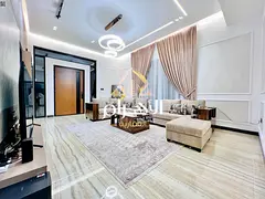 Own a fully furnished villa with air conditioning, electricity, and water, ready to move in, with fr