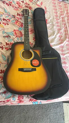 Brand New Fender - Sunburst Acoustic Guitar with Soft Gig Bag