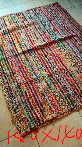 Ethnic Handmade Multicolor Woven Rug 180x140 cm. New. Unused. AED 390 Only!