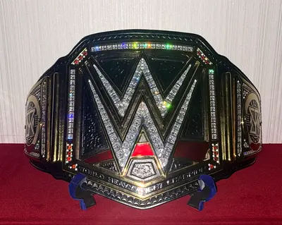 WWE World Heavyweight Championship 2014 with cubic zirconia and real leather