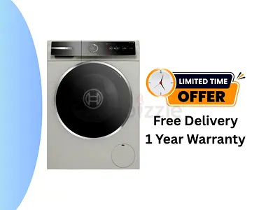 Bosch 10Kg Front Load Washing Machine Series 8, 1600 Rpm, Silver