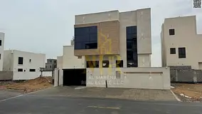 Luxury villa for sale in Al Bahia area, two floors and a roof, modern design and spacious areas, all