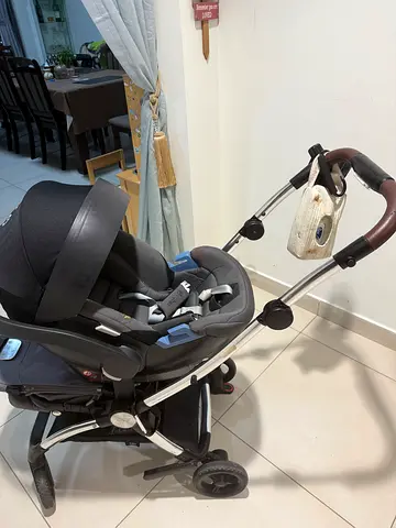 3-in-1 Mamas and Papas Travel System Stroller with cybex Car Seat
