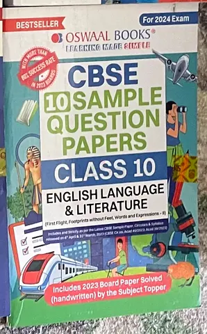 Oswal CBSE 10 SAMPLE QUESTION PAPERS CLASS 10 ENGLISH LANGUAGE  LITERATURE