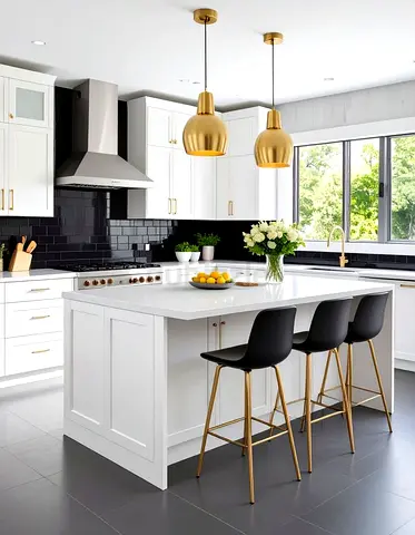 Premium Kitchen Island with Storage  Seating