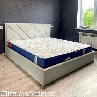 Modern Low-Profile Upholstered Double Bed with out Mattress