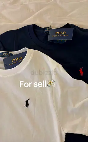Ralph Lauren white t shirt and navy blue