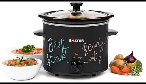 Salter 3.5L Slow Cooker / Crockpot - Black, New