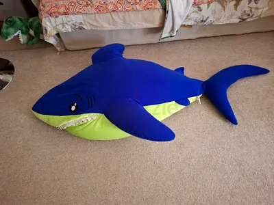 cool large soft shark toy
