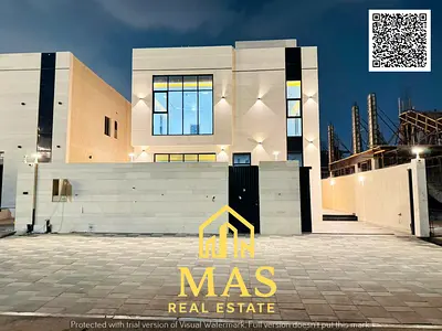 🏡 فيلا فاخرة للبيع في الزاهية – عجمان | واجهة حجر | 4 غرف | روف | مساحة مميزة