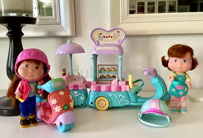 ELC Rosies World Ice-Cream and Cake Bike Cart and Doll