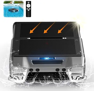 Y80 Solar Powered Robotic Pool Skimmer with Dual Charging Options,