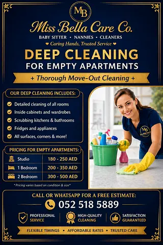 Move in and move out   room cleaning