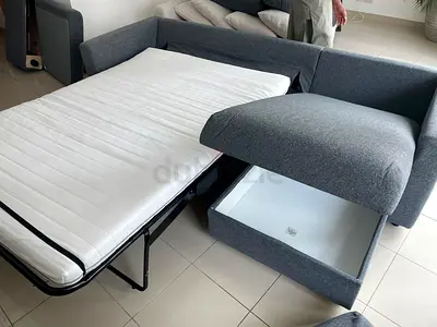 Ikea  vimle L shape sofa bed Dark  graL-shaped Sofa Bed with Storage - Comfortable Convertible Couch