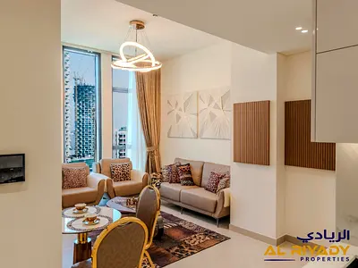 شقة مفروشة بغرفة نوم واحدة | إطلالة على وسط المدينة | بن غاطي توليب JVC