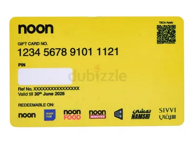 Noon gift card 500 aed